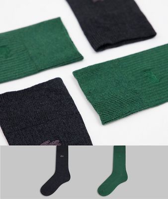 Lacoste Socks In 2 Pack-Multi