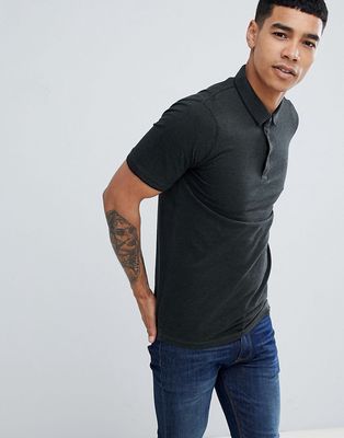 Only & Sons Slim Fit Polo Shirt-Black