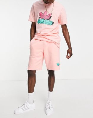 adidas Originals 5 AS shorts in blush-Pink