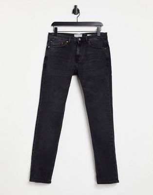 Pull & Bear slim jeans in black