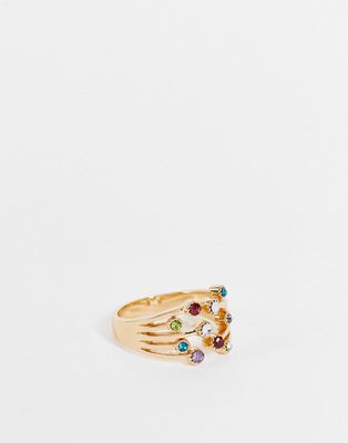 & Other Stories multicolored ring in gold