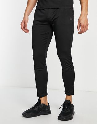Threadbare Active super skinny training sweatpants in black