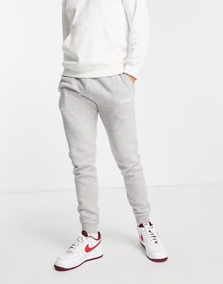 ellesse sweatpants with logo in gray-Grey