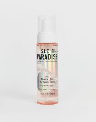 Isle of Paradise Glow Clear Self-Tanning Mousse - Light 6.76 fl oz-No color