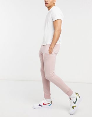 Topman sweatpants in mauve - part of a set-Pink