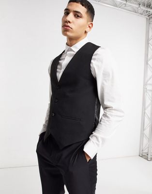 Bolongaro Trevor plain skinny vest in black