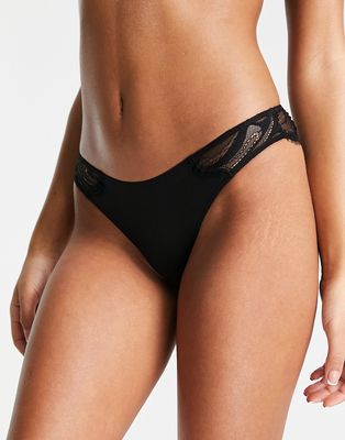 & Other Stories lace briefs in black