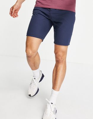 Only & Sons seersucker shorts in navy