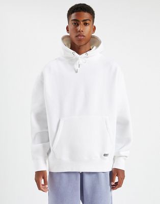 Pull & Bear hoodie in white