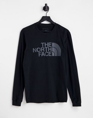 The North Face Half Dome long sleeve t-shirt in black