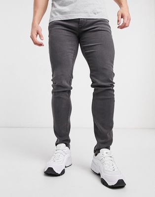 Only & Sons skinny fit jeans in gray-Grey
