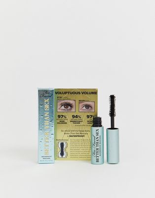 Too Faced Better Than Sex Waterproof Mascara Travel Size-Black