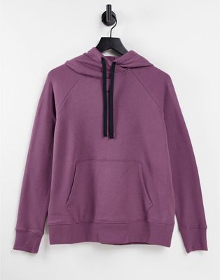 Under Armour Rival fleece hoodie in purple