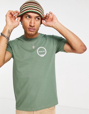 Parlez hitch embroidered t-shirt in green