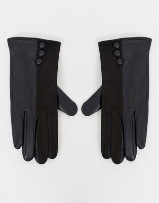 Boardmans leather gloves in black