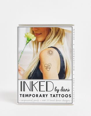 INKED by Dani Temporary Tattoos Empowered Pack-Black