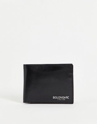 Bolongaro Trevor Owais embossed leather billfold wallet-Black