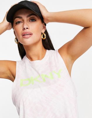 DKNY Sport swing tank with logo in pale pink - part of a set