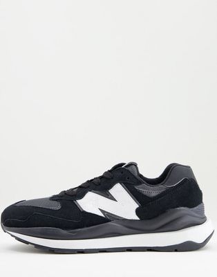 New Balance 57/40 sneakers in black and white