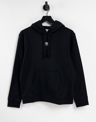 adidas Originals essential hoodie with central logo in black