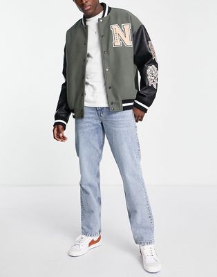 Only & Sons Edge loose fit jeans in light blue
