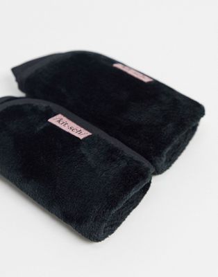 Kitsch Microfiber Make Up Removing Towels - Black-No color