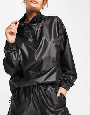 ASOS 4505 outdoor zip through jacket-Black