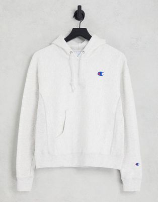 Champion hoodie with logo in gray