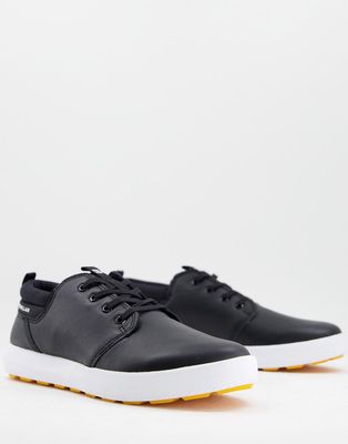 Cat Footwear proxy lace up sneakers in black leather
