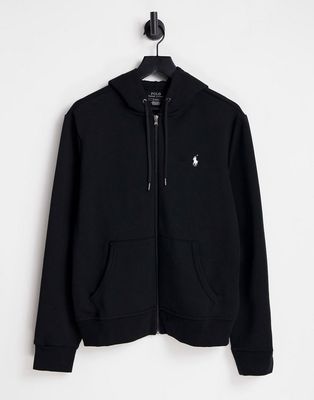 Polo Ralph Lauren player logo full zip hoodie in black