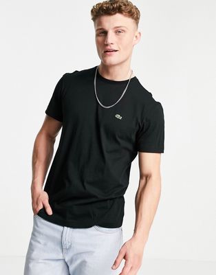 Lacoste t-shirt with croc in black