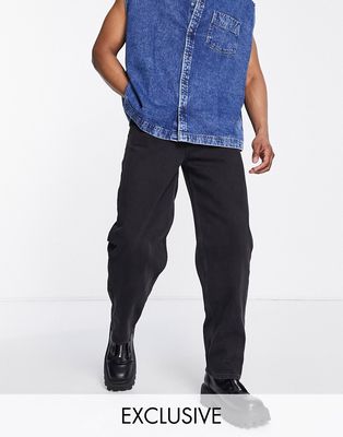 Reclaimed Vintage Inspired 90's baggy jean in washed black