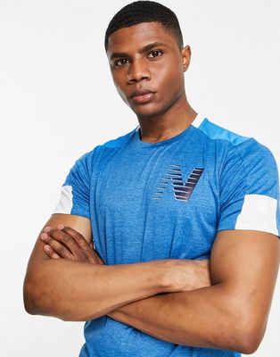 New Balance Fast Flight t-shirt with logo in blue