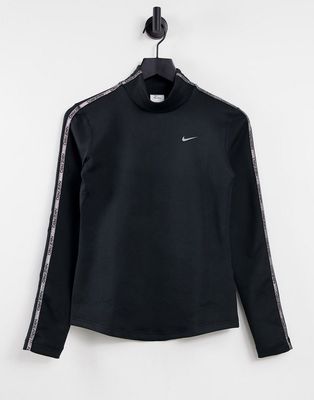 Nike Training Pro Therma-FIT roll-neck long sleeve top in black