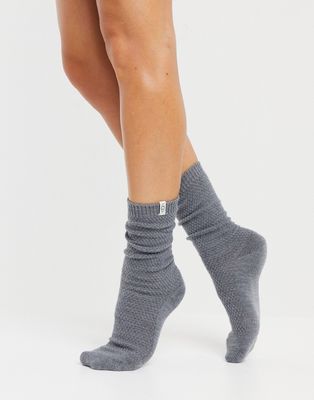 UGG classic boot socks in gray-Grey
