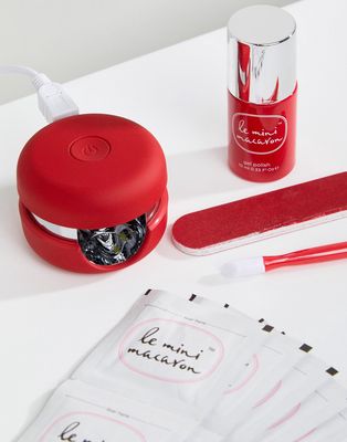 Le Mini Macaron Gel Manicure Kit Cherry Red
