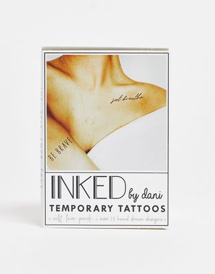 INKED by Dani Self Love Temporary Tattoo Pack-Black