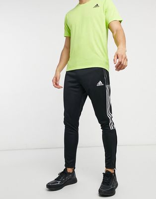 adidas Training Tiro 3-Stripes sweatpants in black