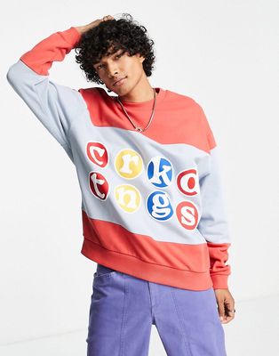 Crooked Tongues sweatshirt with logo detailing in multi