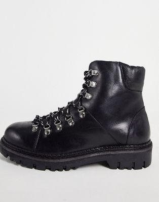 Bolongaro Trevor hobart leather boots-Black