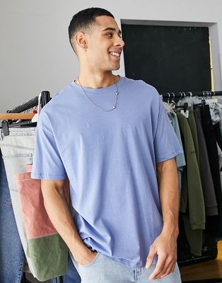 New Look oversized t-shirt in mid blue
