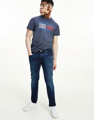 Tommy Jeans Scanton slim fit jeans in dark vintage wash-Blues