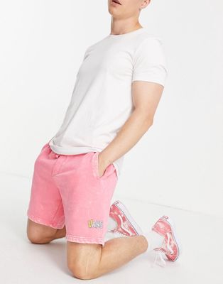 Vans Overlook fleece shorts in pink