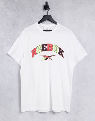 Reebok Classics basketball t-shirt in white