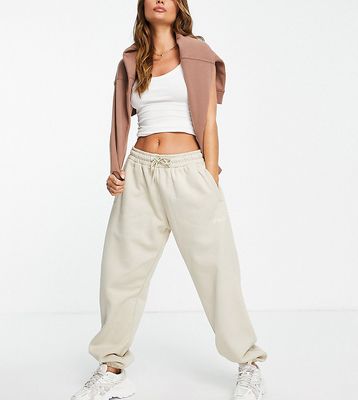 fila oversized sweatpants with tonal branding in ecru-Neutral