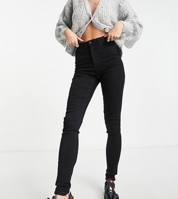 New Look Tall lift and shape skinny jeans in black