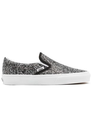 Vans Classic Slip-On Shiny Party sneakers in black