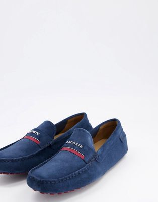 Lacoste plaisance driving shoes in navy