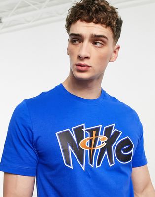 Nike Basketball Lil Penny HBR logo t-shirt in blue