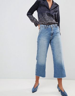 Pepe Jeans Patsy Cropped Flared Jeans-Blues